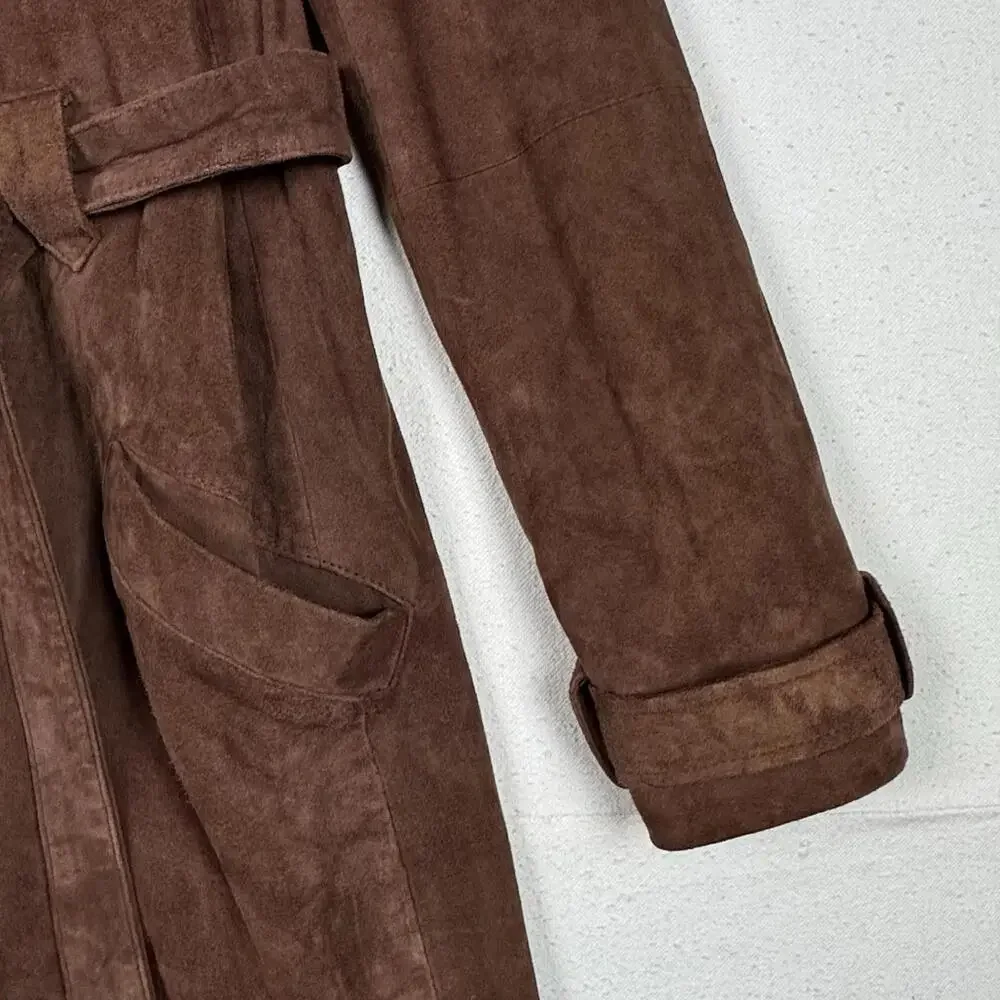 Elizabeth and James Long Suede 100% Real Leather Jacket Size XS‎ - Picture 7 of 11